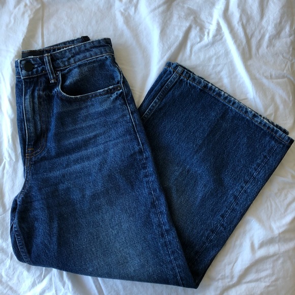 Alexander Wang wide leg high rise cropped jeans - Picture 3 of 5